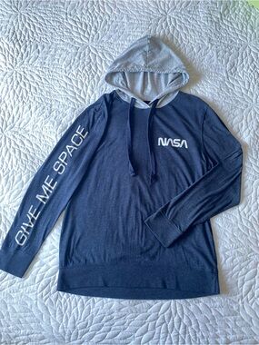 NASA Lightweight Hoodie | “Give Me Space” Sleeve Graphic | Size M